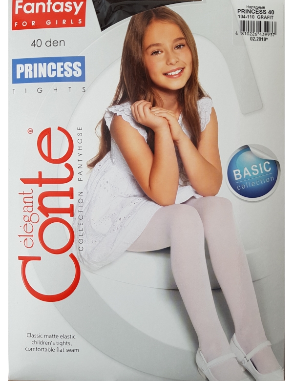 Princess 40 effen kinderpanty